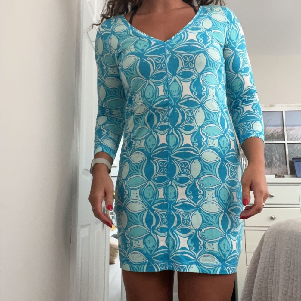 Blue Pattern Lily Pulitzer Dress